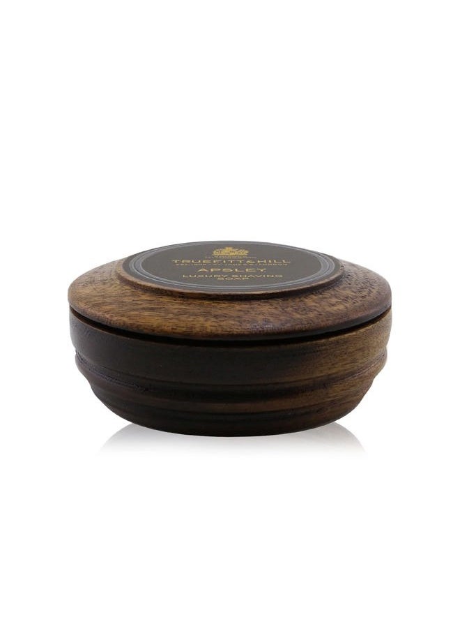 Truefitt & Hill - Luxury Shaving Soap in Acacia Wood Bowl - Apsley - Hydrating, Rich Lather for a Closer, Smoother Shave, Gentle on Sensitive Skin, Perfect for Refills - 3.3 oz. - Image 1