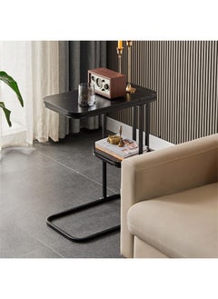 Generic SUPAAR Home Side Tables for Small Spaces, Couch Arm Tray Table for Living Room, Bed, Sofa. End Table Anti-Rust waterproof (full black)  - Image 5