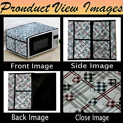 KANUSHI Industries® Microwave/Oven Top Cover with 4 Utility Pockets (VAR2-MICRO-NW-NEW-02-TOP) - Image 3