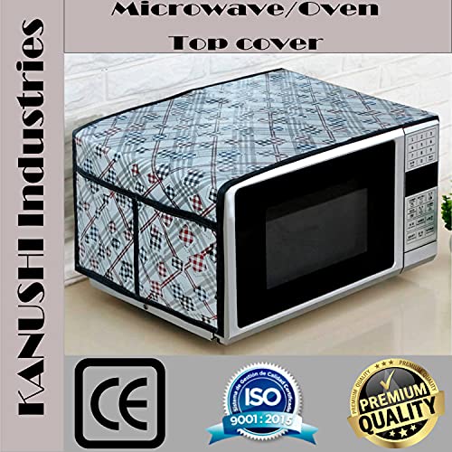 KANUSHI Industries® Microwave/Oven Top Cover with 4 Utility Pockets (VAR2-MICRO-NW-NEW-02-TOP) - Image 5
