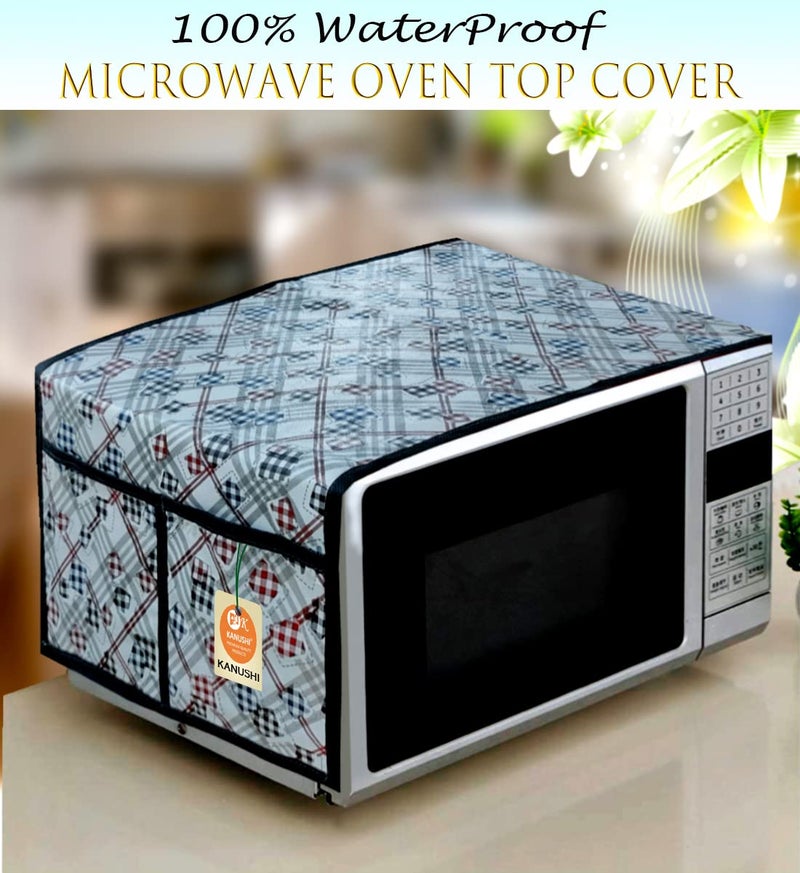 KANUSHI Industries® Microwave/Oven Top Cover with 4 Utility Pockets (VAR2-MICRO-NW-NEW-02-TOP) - Image 2