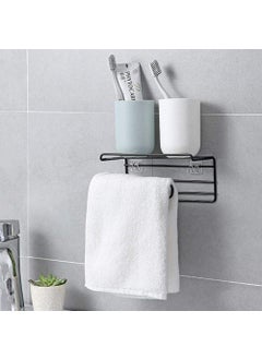 MORGHULIS MORGHULIS Self Adhesive Tissue Toilet Paper Holder Storage with Shelf Tissue Paper Roll Towel Holder Storage Tissue Roll with Mobile Phone Stand Hanger Napkin Holder Multi Color 1 Pc  - Image 1