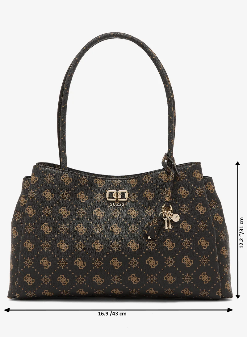 Guess  Emelie Logo Girlfriend Tote Bag for Women | Best Price UAE