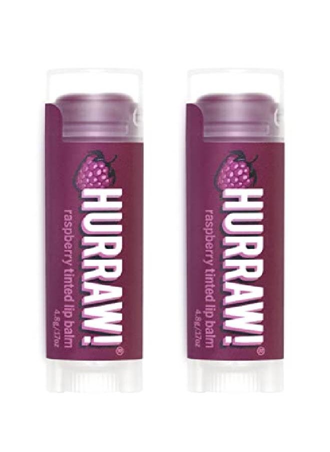 Hurraw! Raspberry Tinted Lip Balm 2 Pack: (Sheer Berry Tint) Organic Certified Vegan Cruelty And Gluten Free Nongmo 100% Natural Ingredients Bee Shea Soy And Palm Free Made In Usa  - Image 2