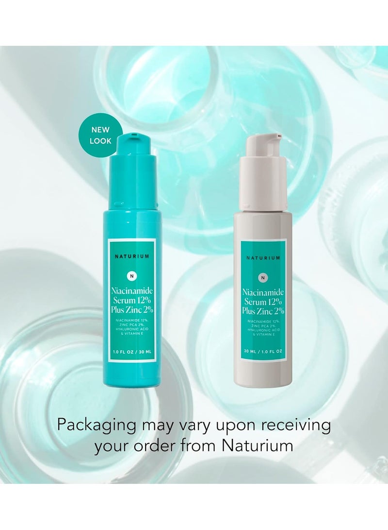 NATURIUM Niacinamide Face Serum 12% Plus Zinc 2%, Skin Complexion Treatment & Pore Minimizer, with Hyaluronic Acid & Vitamin E, 1 oz - Image 2