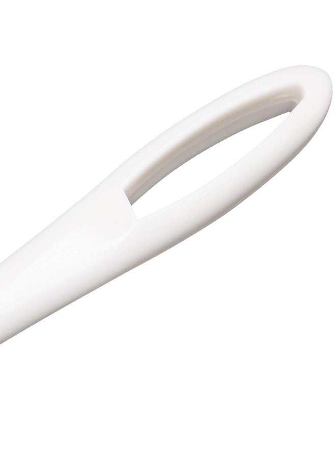 Top-spring Toilet Brush White Soft Bristle Long Handle Toilet Brush and Holder Eco Plastic Toilet Bowl Brush Cleaner -14.17 inch Handle Length (4 Pack) - Image 5