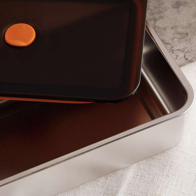 Pan Home Edzel Stainless Steel Rectangular Lunch Box 1.3L -Chrome