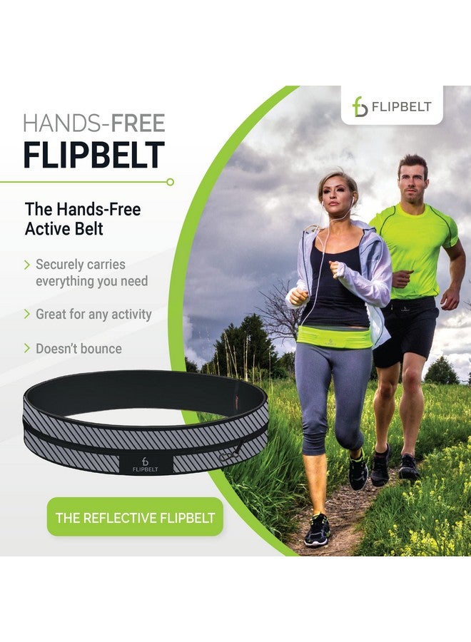 FlipBelt حزام جري عاكس أسود كبير - Image 3