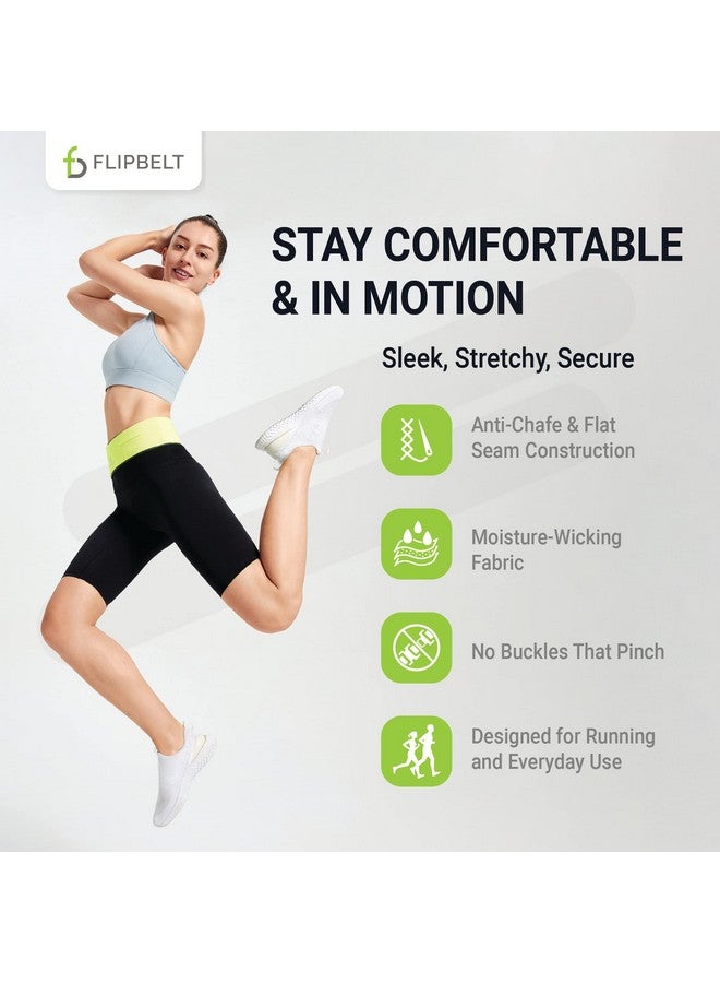 FlipBelt حزام جري عاكس أسود كبير - Image 5