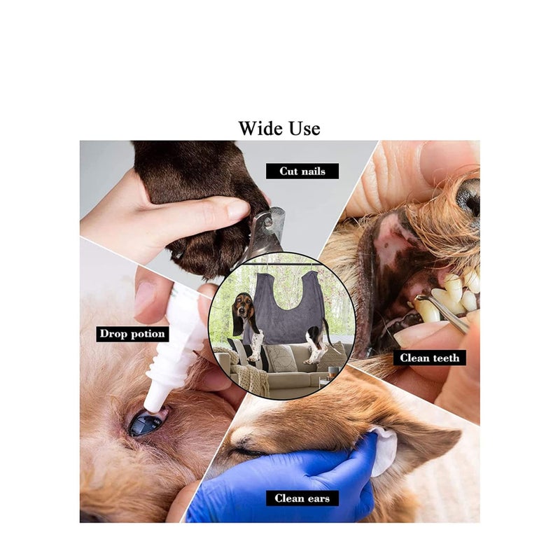 SOLARAE Dog Hammock Helper Multifunctional Pet Cat Bath Towel Dog Hammock for Bathing Washing Grooming and Trimming Nail - Image 5