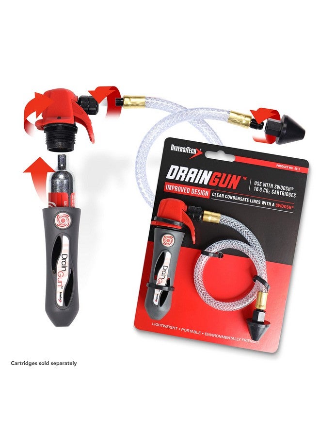 Diversitech DiversiTech GG-1 Drain Gun with Flexible Hose Pipe for A/C Condensate Lines, Air Conditioner Cleaner, Clears HVAC Clogs, Charcoal Grey  - Image 3