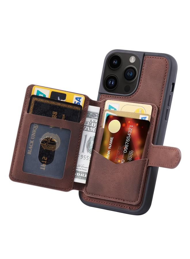 erorex Case For iPhone 12 Pro Max Skin Feel Dream Anti-theft Brush Shockproof Portable Skin Card Bag Phone Case - Image 3