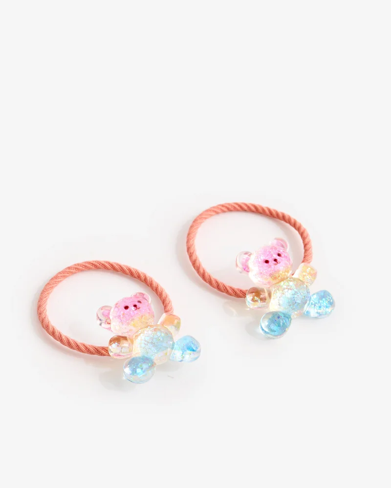 REDTAG Girls Assorted Elastic Hair Tie Set (Pack of 2)