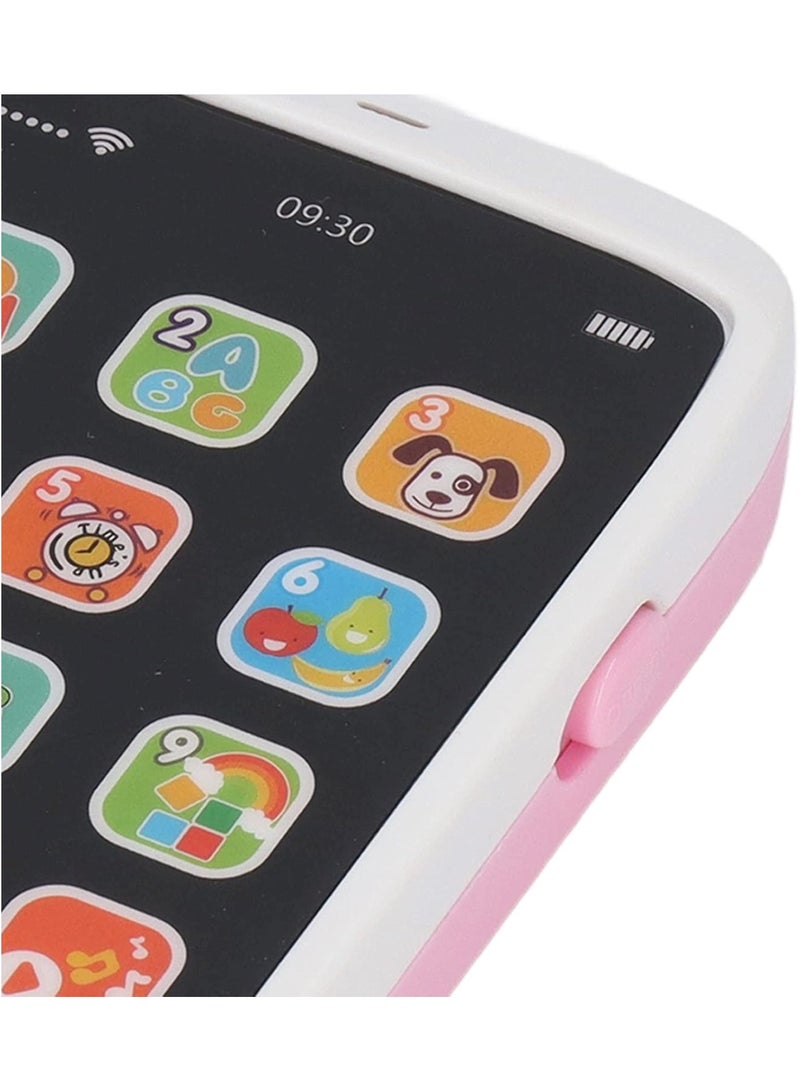 لعبة الهاتف الذكي التفاعلية للأطفال، لعبة تعليمية ممتعة باللون الوردي - Image 2