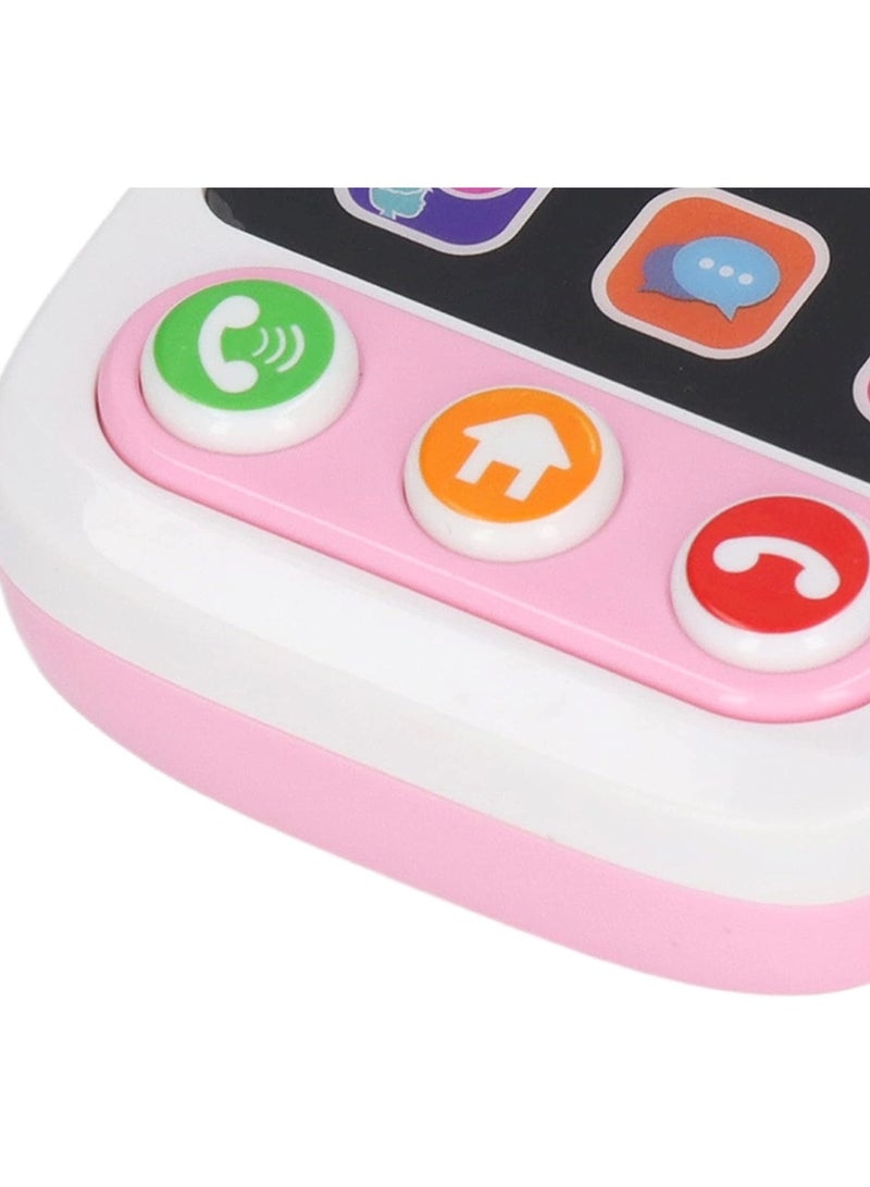 لعبة الهاتف الذكي التفاعلية للأطفال، لعبة تعليمية ممتعة باللون الوردي - Image 3