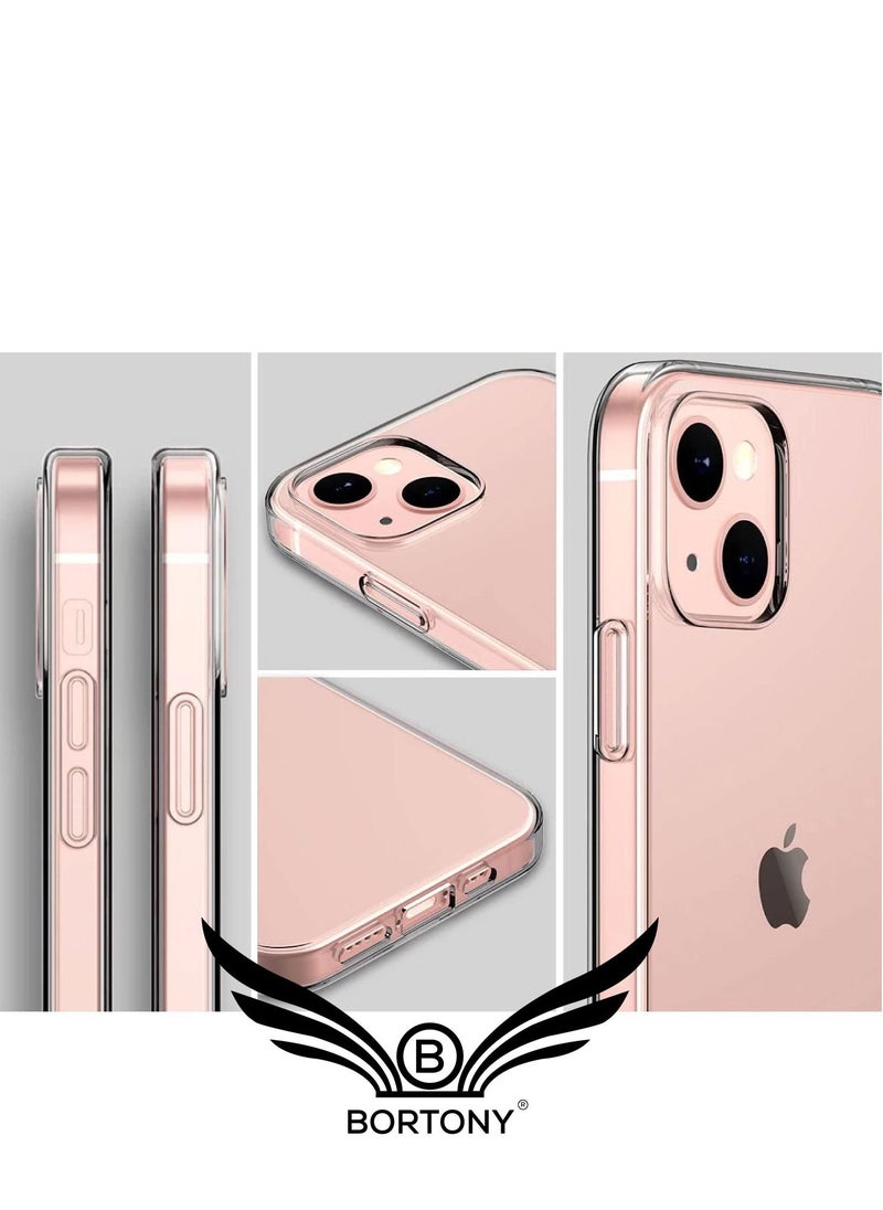 BORTONY - iPhone 14 Plus Protective Case Anti Scratch Clear TPU Precise Cutouts and Slim Fit Case Easy to Install Compatible with Apple iPhone 14 Plus 6.7 inch Transparent Cover - Image 1
