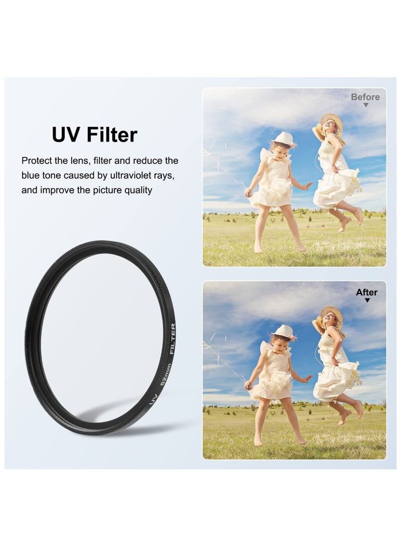 Lens Filter Kit for Insta360 Ace Pro, 52mm Filter Adapter Ring, Aluminum Alloy Lens Frame, Metal Protective Frame, UV Lens Cap Protection Cover for Insta360 Ace Pro Action Camera Accessories - Image 2