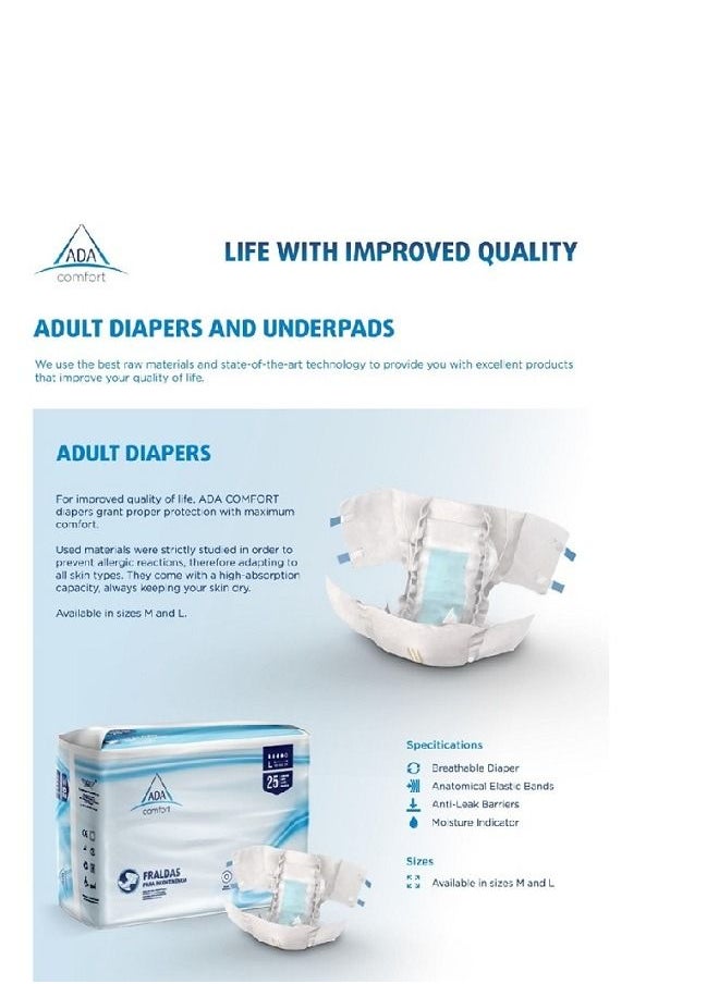 FRALDAS - Adult Diaper - Hospital  Line  ADA Comfort - Portugal - Image 1