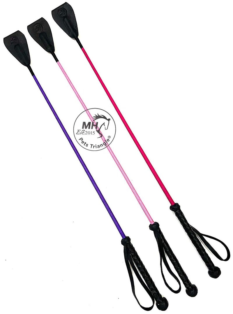 PETS TRIANGLE 27" Riding Crop Unbreakable Stick Toy and Game Whip (Red) - Image 4