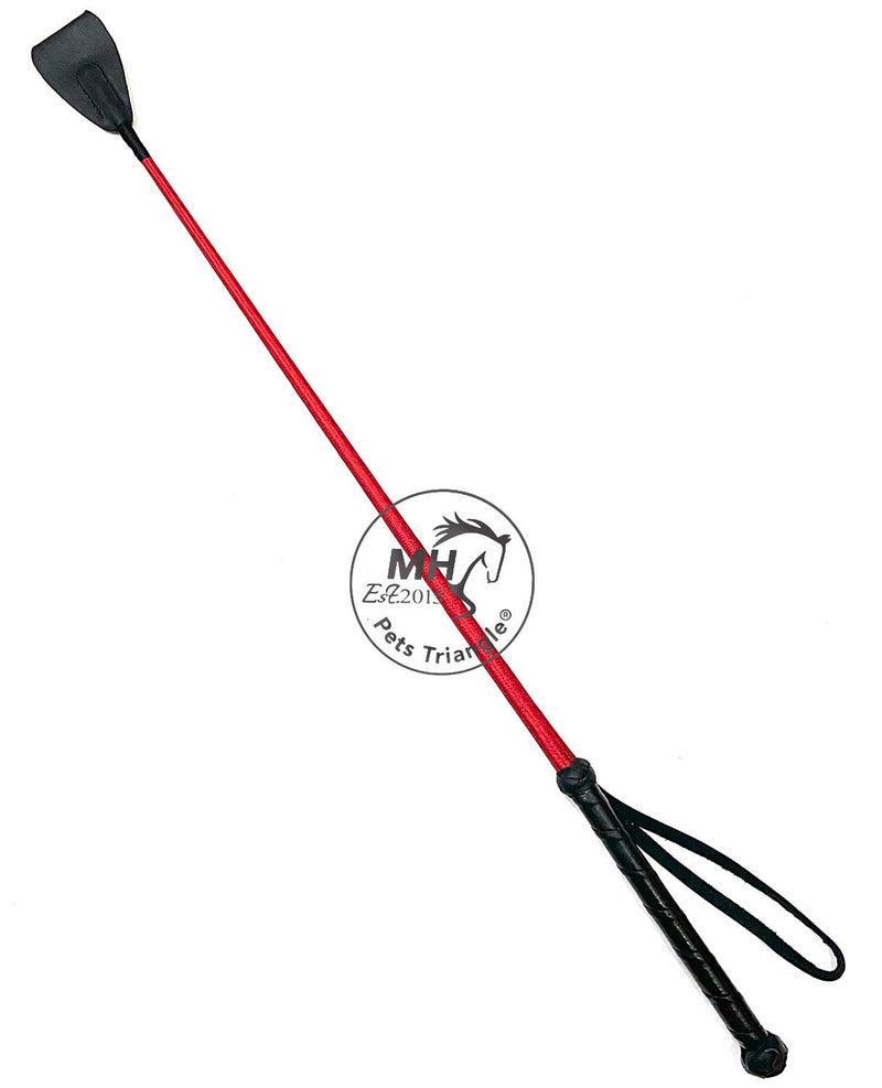 PETS TRIANGLE 27" Riding Crop Unbreakable Stick Toy and Game Whip (Red) - Image 1