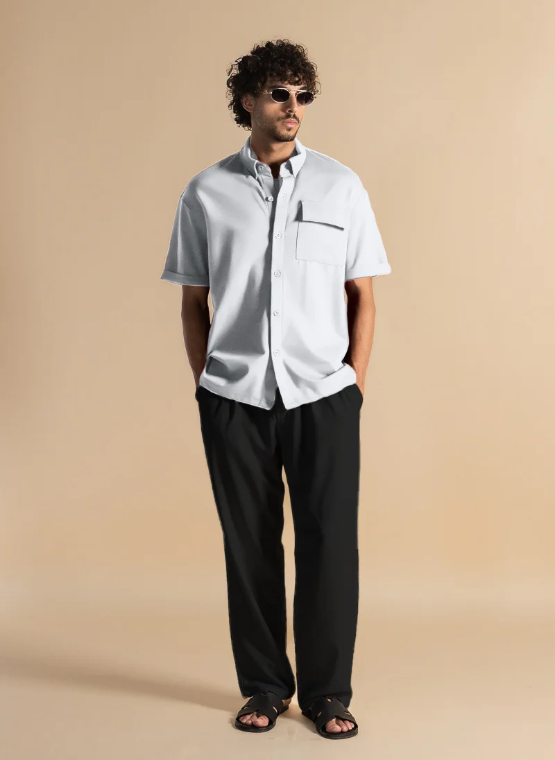 SHAPES DETAILED POCKET SHIRT