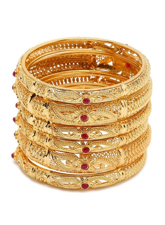 YouBella Jewellery for Women Gold Plated Bracelet Bangles for Women (2.6) - Image 1