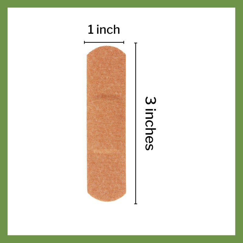 McKesson Adhesive Bandages, Sterile, Fabric Strip, 1 in x 3 in, 100 Count, 4 Packs, 400 Total - Image 5