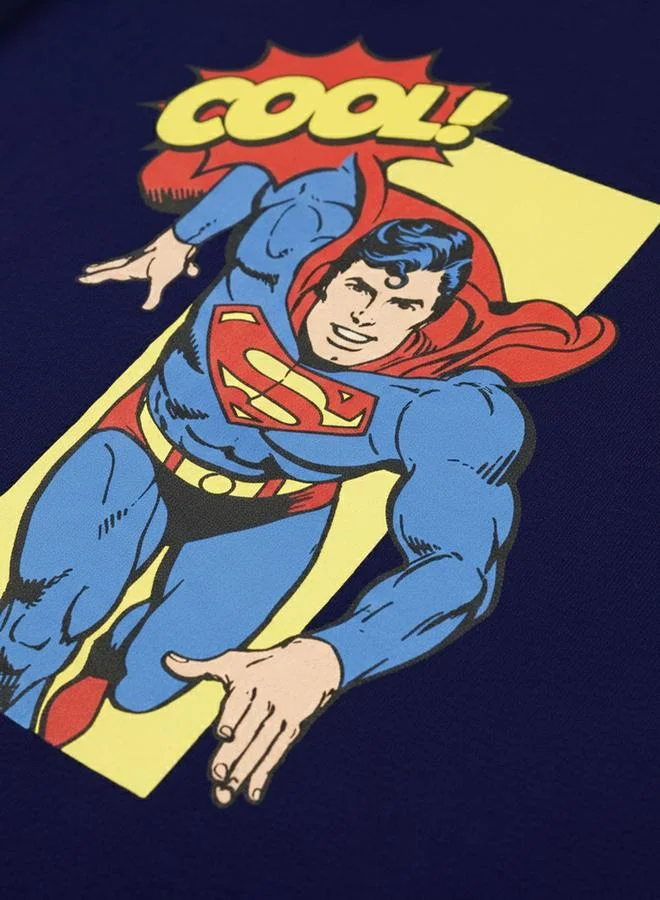 SUPERMAN  Graphic Print Round Neck Fashion T-shirt for Men | Best Price UAE