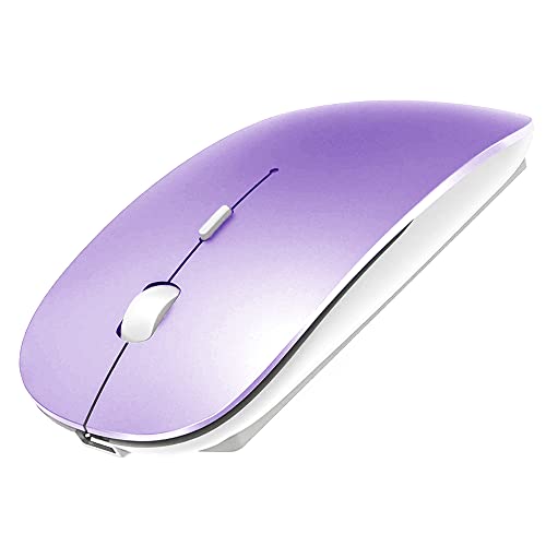 KLO Bluetooth Mouse for MacBook/Laptop/Notebook/pc/iPad/Chromebook, Wireless Mouse for MacBook Pro/AIR (Purple) - Image 1