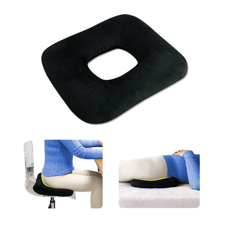 AOSSA AOSSA Hemorrhoid Pillow, Donut Butt Pillows for Sitting, After Surgery Pressure Ulcer Bed Sore Cushion for Butt, Medical Seat Lifting Cushion, Pregnancy Postpartum Decubitus Perineal Tailbone Pain Pad  - Image 1