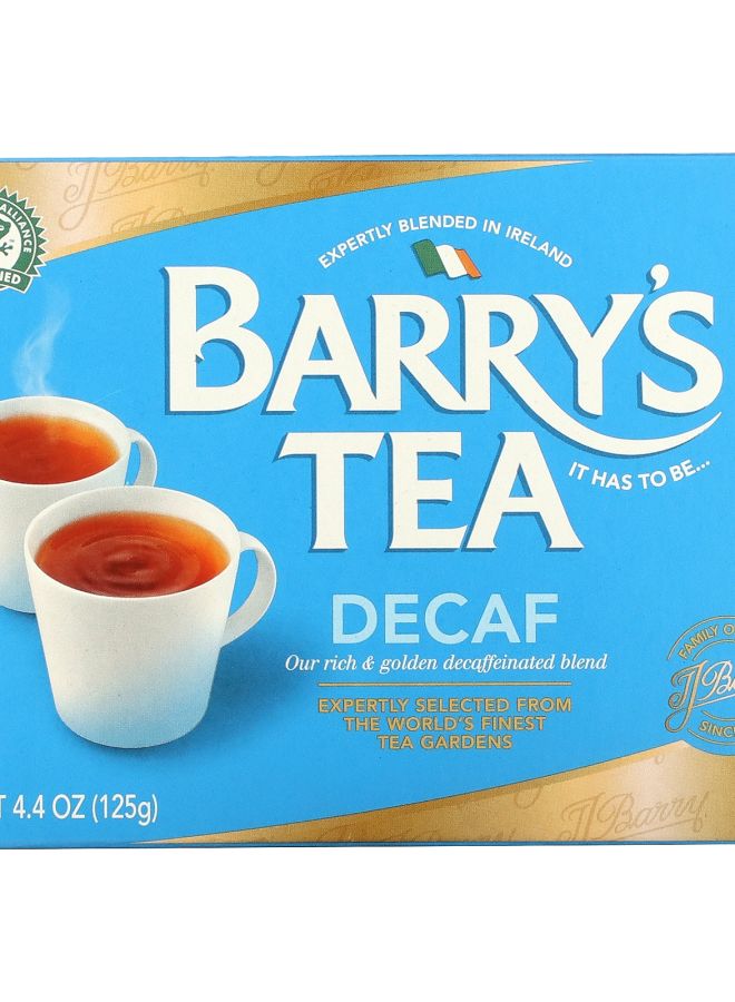BARRY'S TEA Decaf Blend 40 Biodegradable Tea Bags 4.4 oz (125 g)