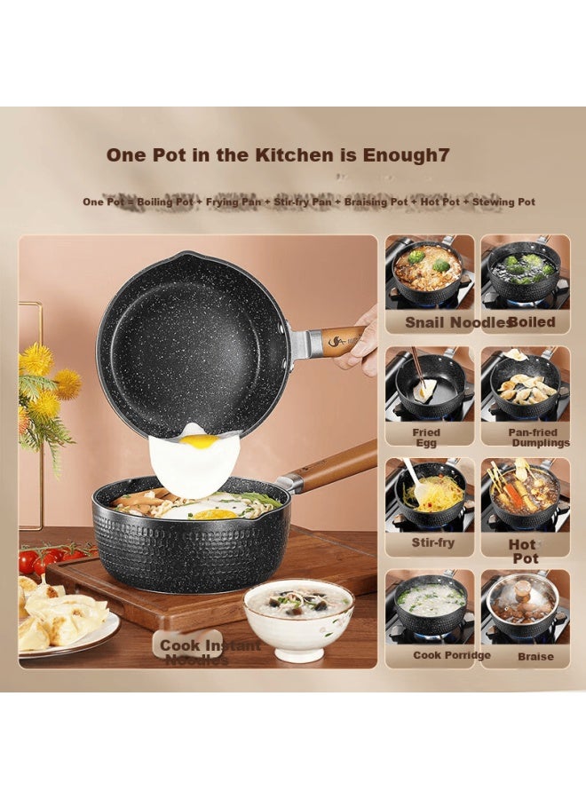 SSGP Sansigang® Milk Pot Yukihira Pot Small Non-stick Milk Pan Instant Noodle Pot Baby Food Pot 20cm 39292 - Image 3