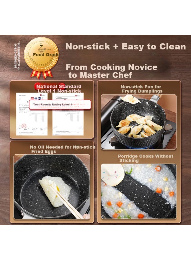 SSGP Sansigang® Milk Pot Yukihira Pot Small Non-stick Milk Pan Instant Noodle Pot Baby Food Pot 20cm 39292 - Image 1