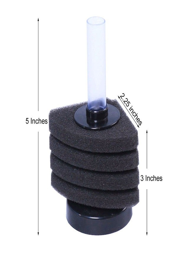 AQUANEAT Aquarium Corner Sponge Filter, for Breeding Shrimp Nano Fish Tanks with Airline Tubing, Valves and Suction Cups, up to 10Gal - Image 2