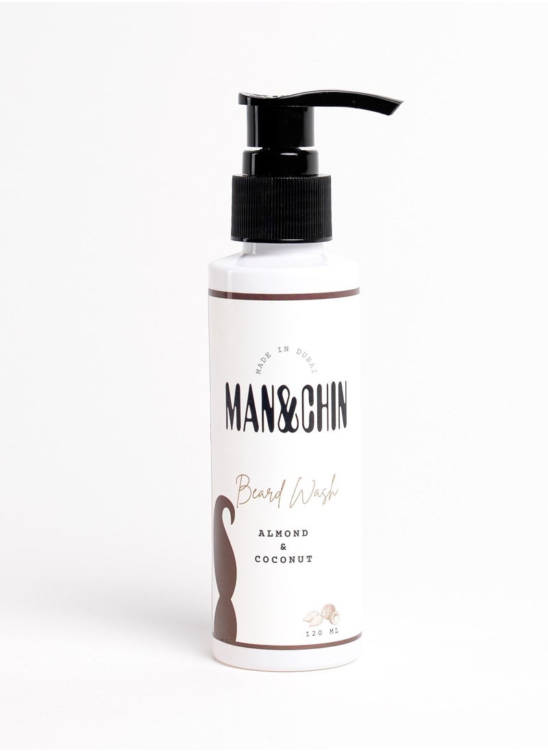 MAN&CHIN Beard Wash - Almond & Coconut  - Image 2
