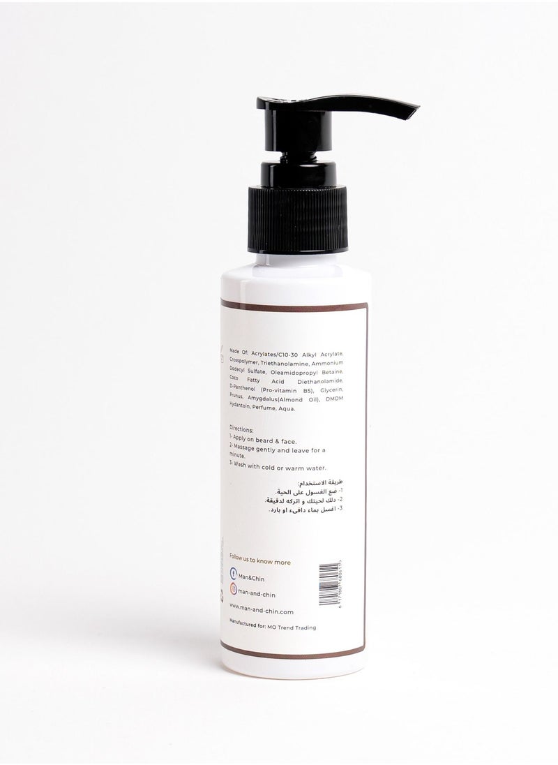MAN&CHIN Beard Wash - Almond & Coconut  - Image 3