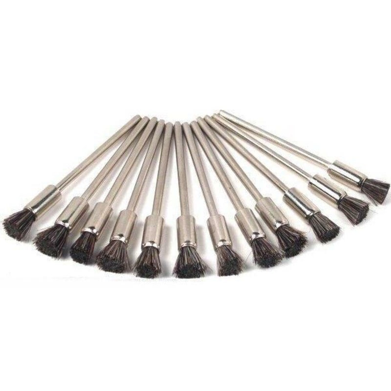 SWISSO Bristle Stiff Nylon Made End Polishing Brushes Jewelers Tool Kit Pack Of 50 - Image 2