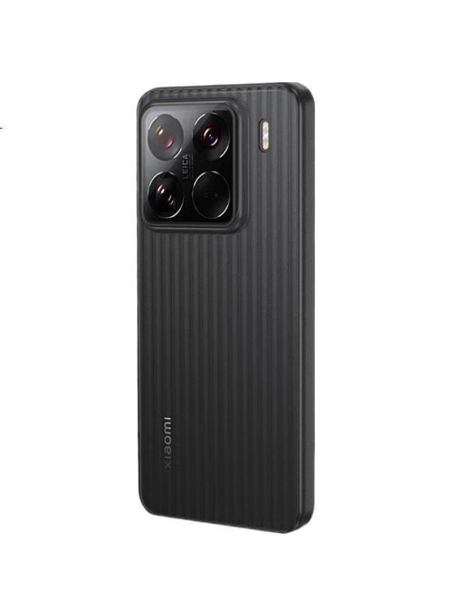 Kmaxai Ultra-Thin Matte Pp Case For Xiaomi 15 With Full Lens Protection And Anti-Slip Design, Simple And Stylish Corrugated Texture Black Case - Image 3