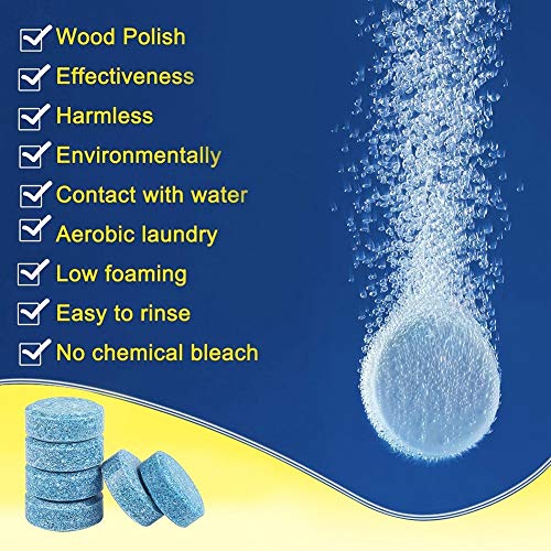 HSR Car Accessories 50PCS/1Set Car Wiper Detergent Effervescent Tablets Washer Auto Windshield Cleaner Glass Wash Cleaning Compact Concentrated Tools (50) - Image 2