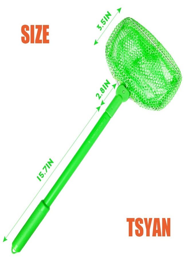 TSYAN Fishing Net, TSYAN 3 Pack Bug Net Catching Crab Insect Nets Beach Toys Floating Bait Butterflies Colorful Nets for Kids Outdoor Playing 16 inches - Image 3