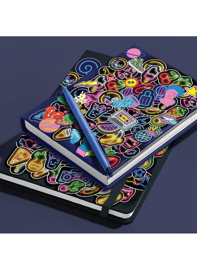 Hinkler استوديو ملصقات هينكلر كاليودوسكوب - إصدار النيون، يتضمن أكثر من 1000 ملصق نابض بالحياة وكتاب مكون من 32 صفحة، مجموعة فنون ملصقات ممتعة للأطفال، نشاط ملصقات إبداعي - Image 5