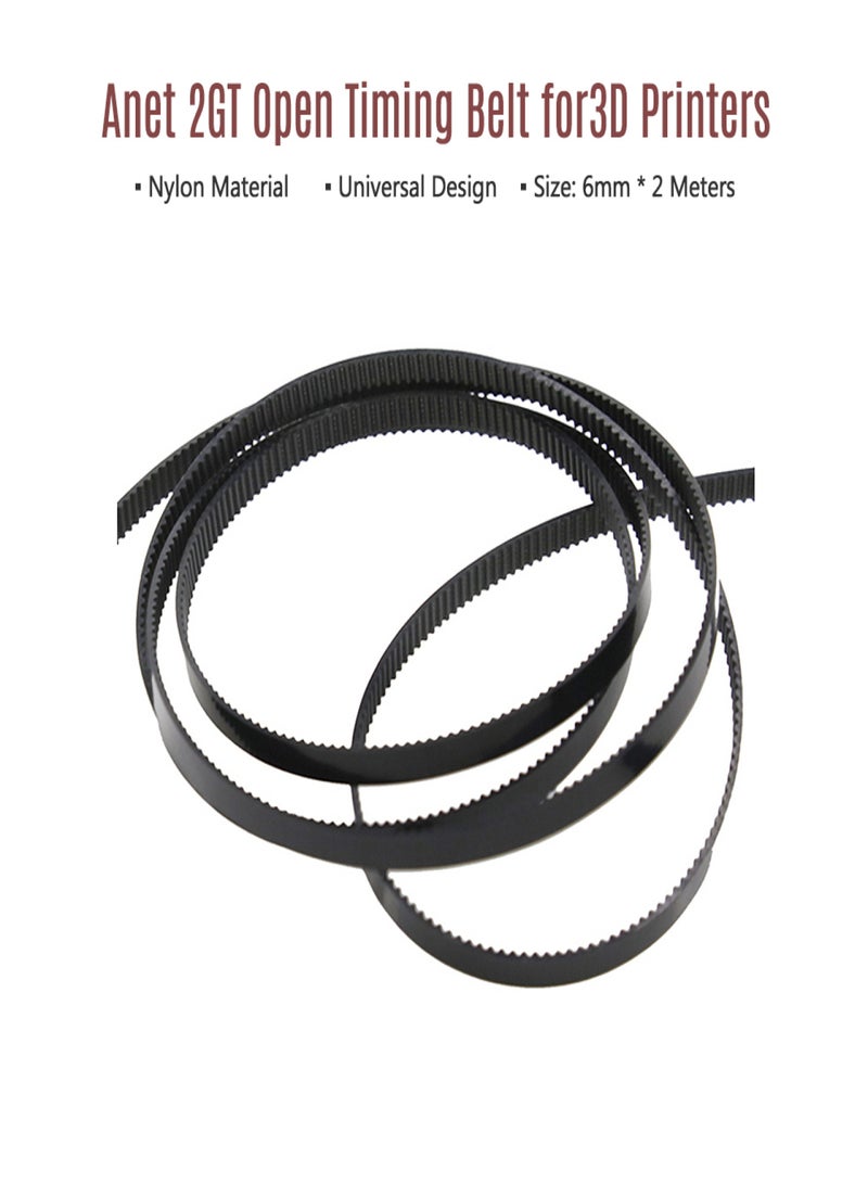 Anet 2GT Wide Open Timing Belt Nylon Material 6mm * 2 Meters 2mm Pitch for RepRap i3 3D Printer CNC Accessories for Anet 3D Printers - Image 5