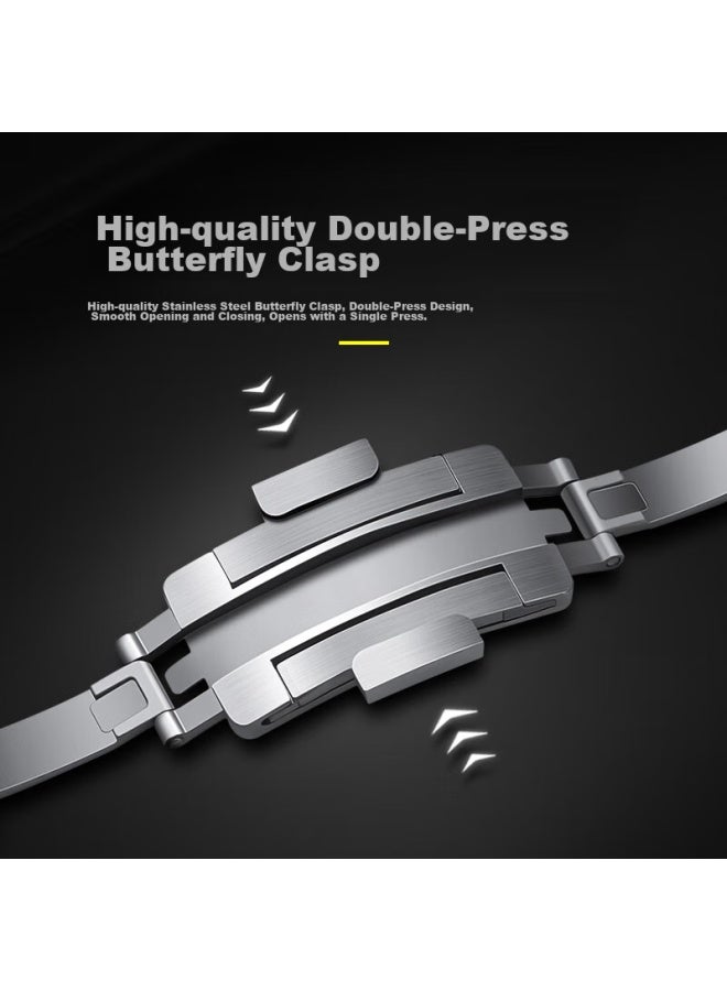 Tinker Xiaopijiang سوار معدن متوافق مع Huawei Watch 4 Pro، Gt5 Pro، Gt4، Gt3 Pro، Watch 3 Pro، Extraordinary Master Watch، سلسلة فولاذ مقاوم للصدأ - Image 5