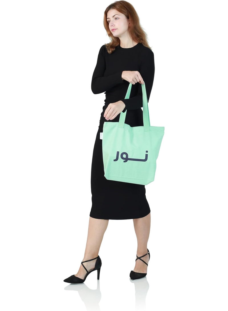 Holborn Classic Cloth Bag - Aquamarine - Zipper Cloth Bag - Image 2