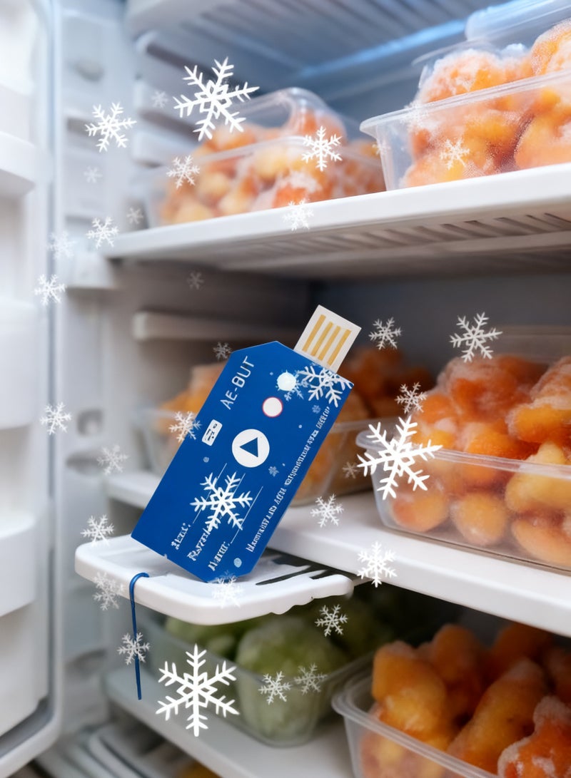 Naxifly USB 2.0 PDF disposable temperature data logger, lasts for 180 days, can store 32,000 entries, adds mobile Bluetooth application. - Image 1