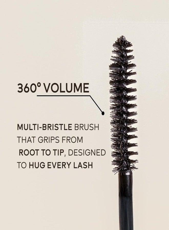 Araceli Beauty Monarca Mascara with Avocado Oil - Lengthening and Volumizing Mascara, Non-Clumping, Smudge-Proof, All-Day Wear - Natural Formula for Sensitive Eyes, Paraben-Free (Waterproof) - Image 2
