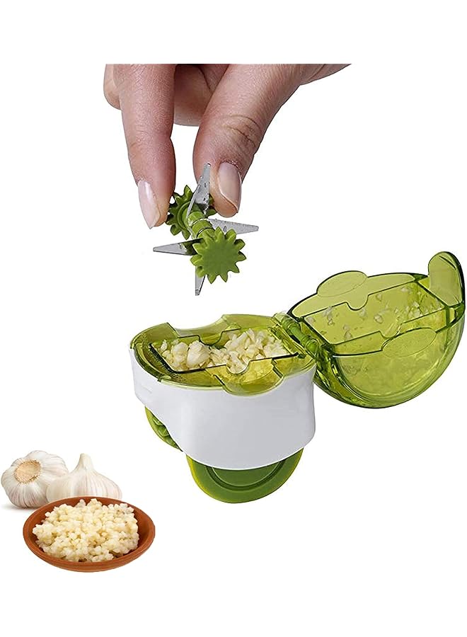 كاست ويف مفرمة الثوم اليدوية، مطحنة الثوم، مكبس الثوم، أداة مطبخ الثوم، أفضل مفرمة ثوم دوارة سهلة الاستخدام والتنظيف - Image 1