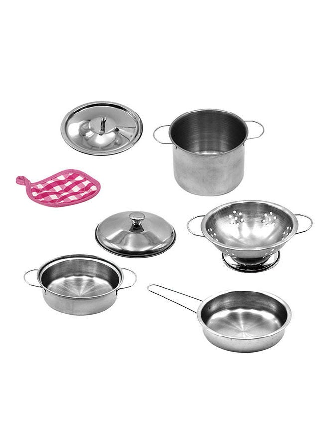 Loquat 12-Piece Stainless Steel Kitchen Toy Set - Image 3