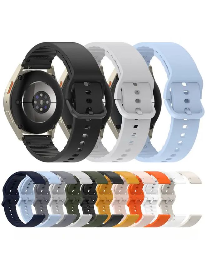 Compatible 20mm Heavy Duty Woven Pattern Watch Strap With Colourful Clasp Military Quick Release Bands For Samsung Galaxy Watch Army Green - Image 2