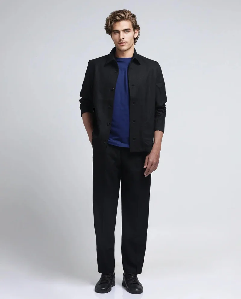 Rare Rabbit Men's Relaxed Fit Plain Jacket